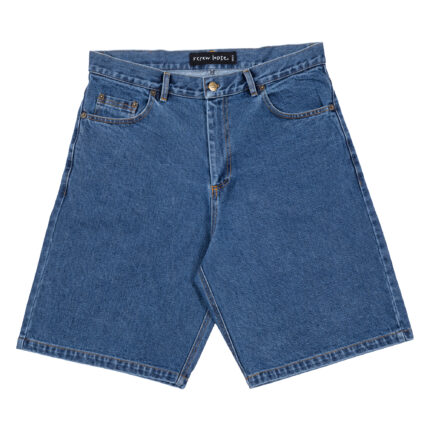 Barrel Shorts Denim Washed Blue