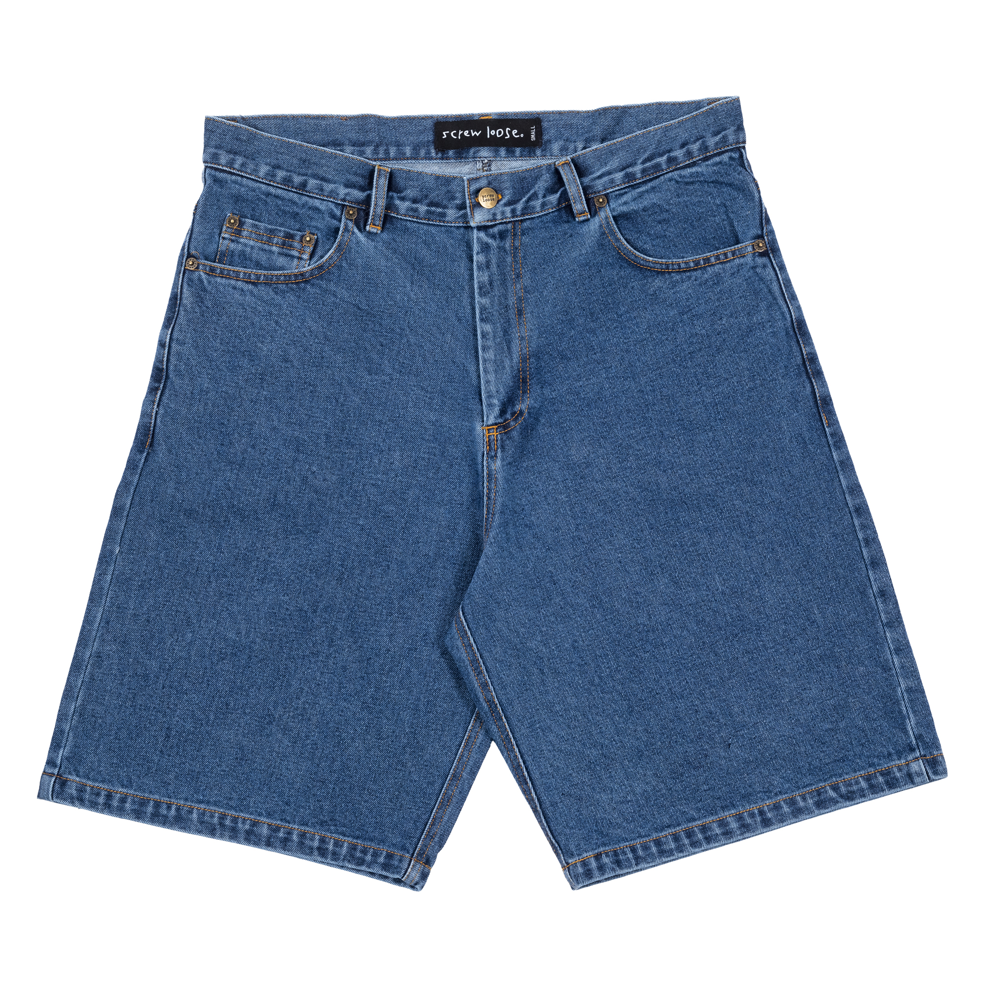 Barrel Shorts Denim Washed Blue Barrel Shorts Denim Washed Blue