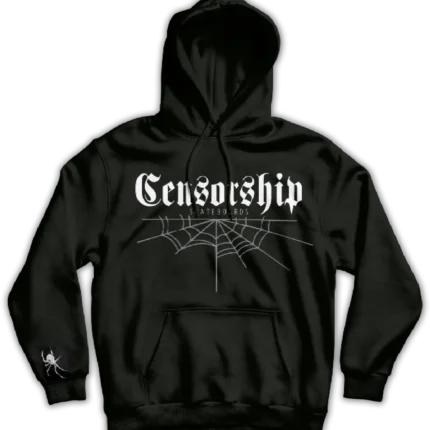 Censorship Skateboards – Stroke Hoodie Blackx