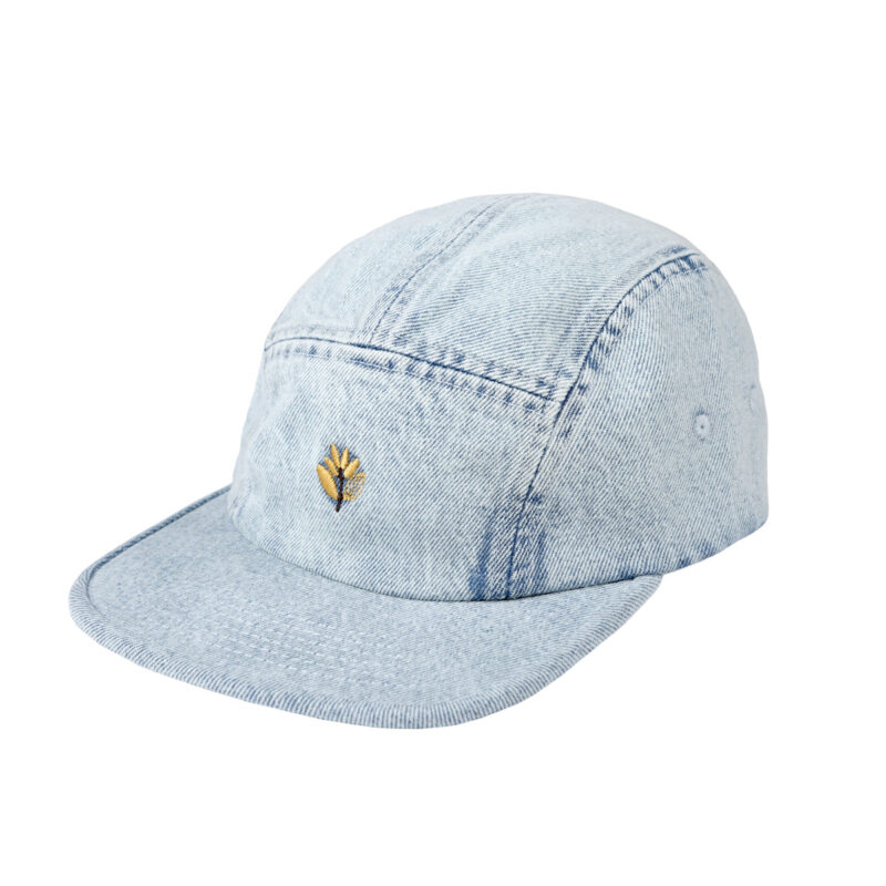Magenta Plant 5 Pannel Washed Denim