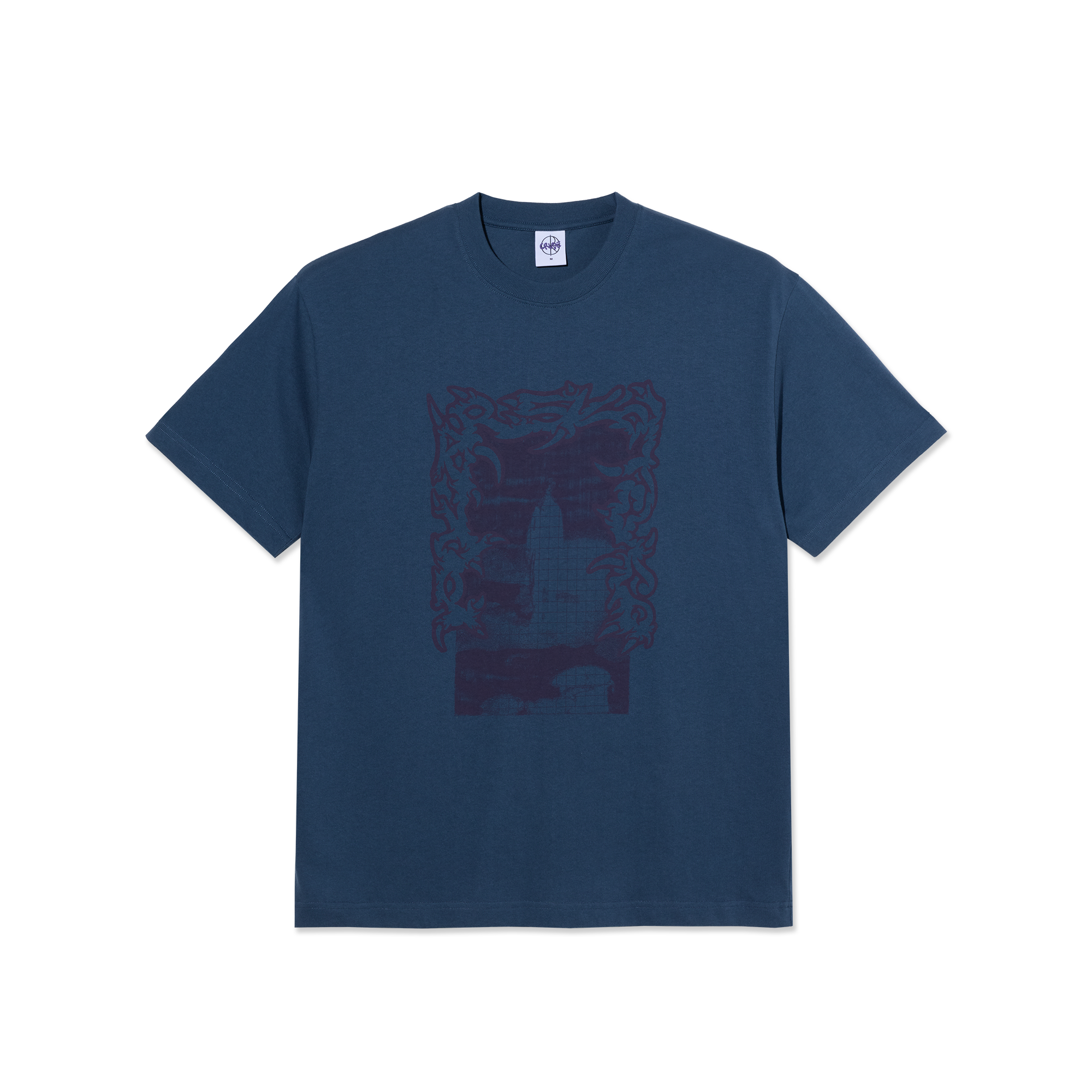 Polar Skate Co SP26 Tee Passing Resemblance Grey Blue 1 Polar Skate Co SP26 Tee Passing Resemblance Grey Blue 1