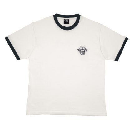 ringer tshirt blue